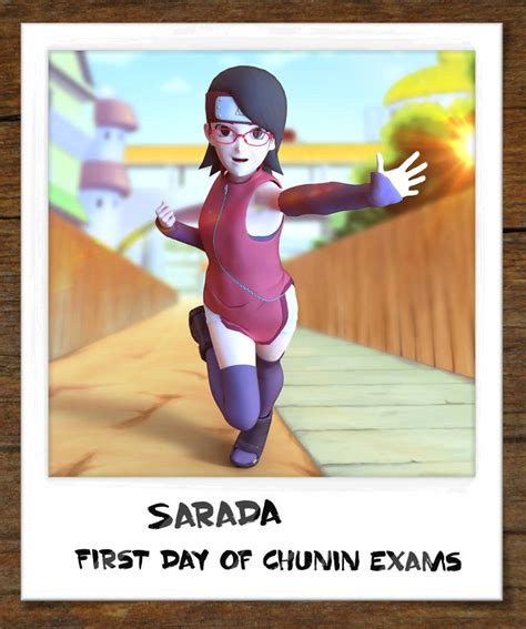 sarada exam kunoichi d-art|Sarada, first day of Chunin exams by 13alan13 on DeviantArt.